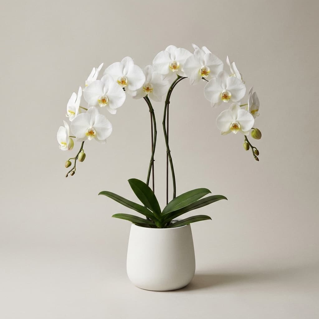 White Phalaenopsis Orchid
